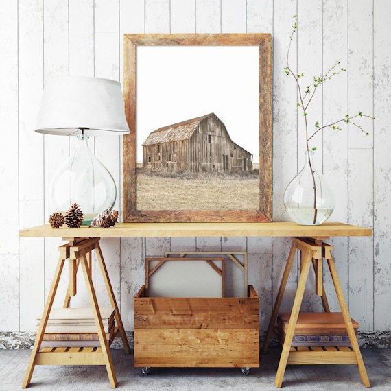 Barn Print Farmhouse Art Farming Decor Farm Wall Art Rustic