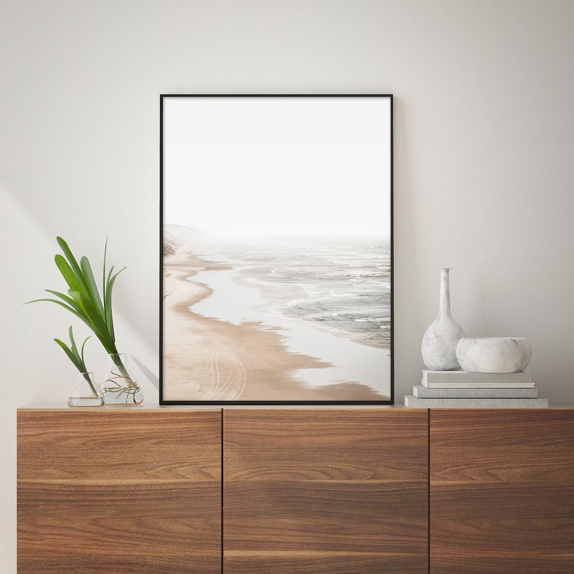 Neutral Beach Print Set of 3 Wall Art Boho Decor Coastal Wall Etsy UK