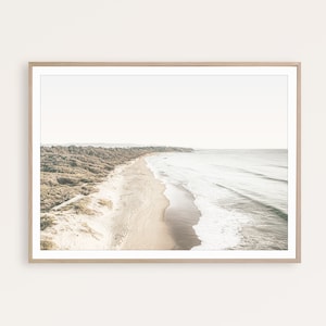 Impresión costera pared neutral decoración playa imprimible ocean wall art silenciado decor Boho Beach decoración paisaje fotografía naturaleza cartel de la naturaleza arte costero