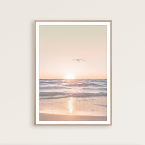 Ocean Print Art Sunset Print Beach Wall Art Coastal Print Beach Poster Surfing Print Beach Fotografía Surf Art Beach Imprimible Ocean Photo