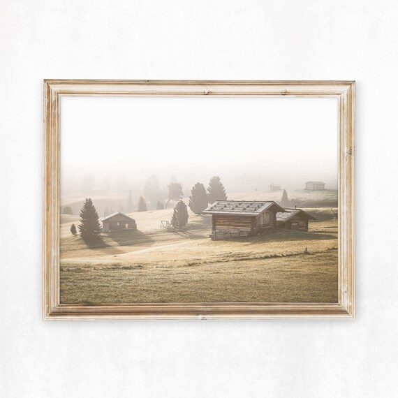 Barn Print Rustic Printables Farm Picture Rural Landscape Art | Etsy