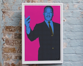 Martin Luther King Pop Art - Etsy