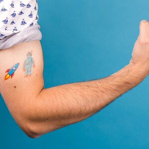 Space Themed Temporary Tattoo Pack