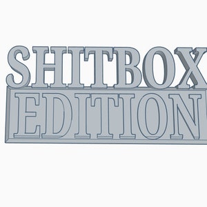 Digital pattern—SHITBOX EDITION Vehicle emblems badge