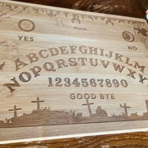 Halloween Themed Ouija Cutting Board SVG