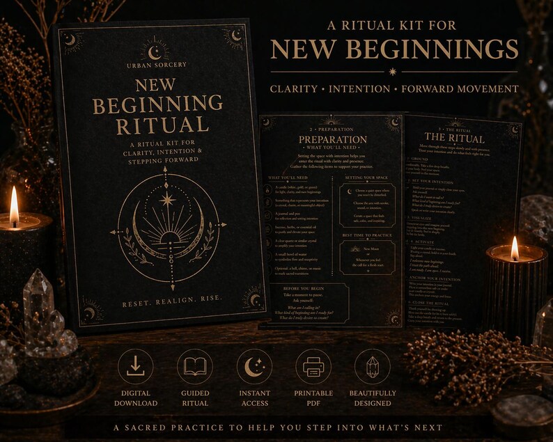 New Beginning Ritual Guide | Clarity, Intention Setting, Personal ...