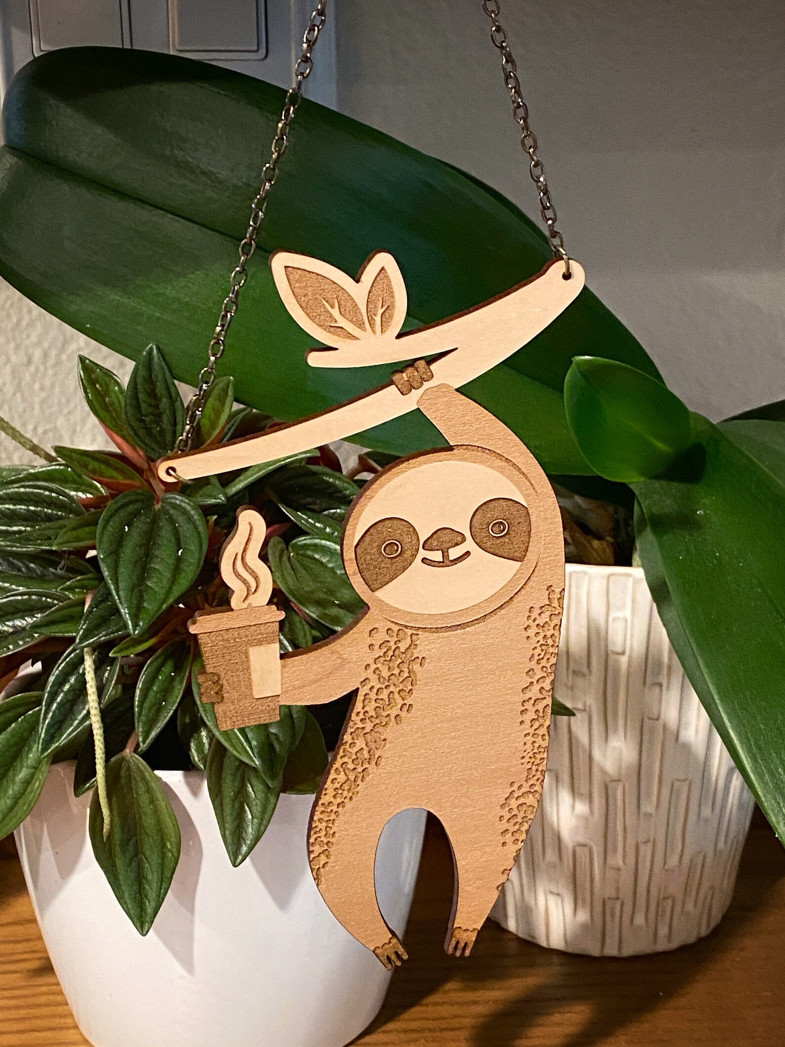 Sloth Laser Cut Files: Hanging Sloth SVG, AI, PDF Template - Etsy