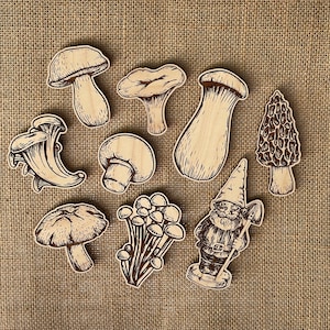Mushroom Laser cut files. SVG, AI, PDF, glowforge file, laser cut template, laser svg, laser pattern