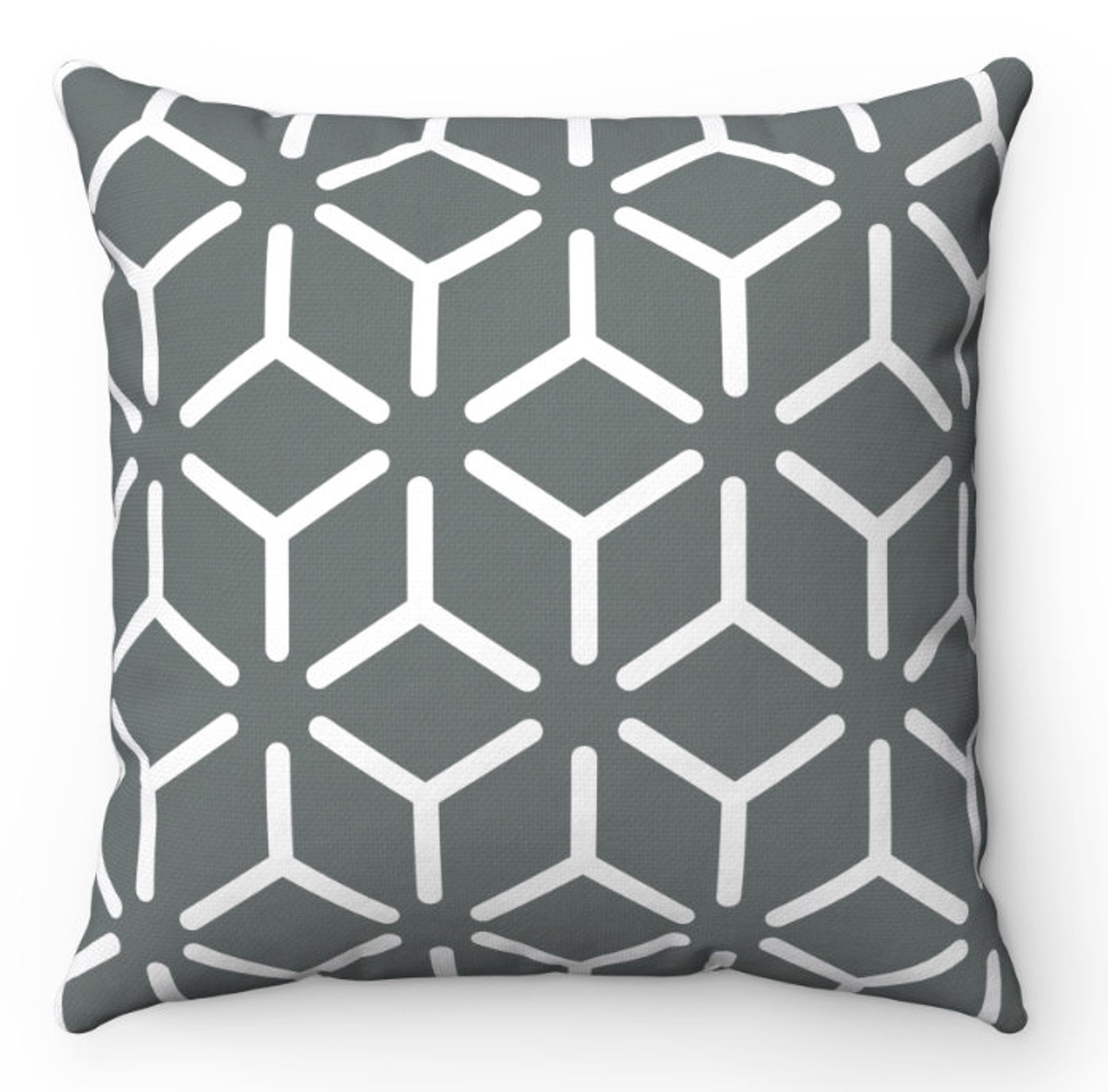 Dark Gray Throw Pillow 4 tamaños gris oscuro carbón moderno | Etsy