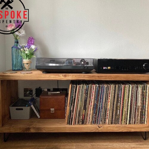 Small Record Player Table Vinyl Record Storage Turntable Etsy