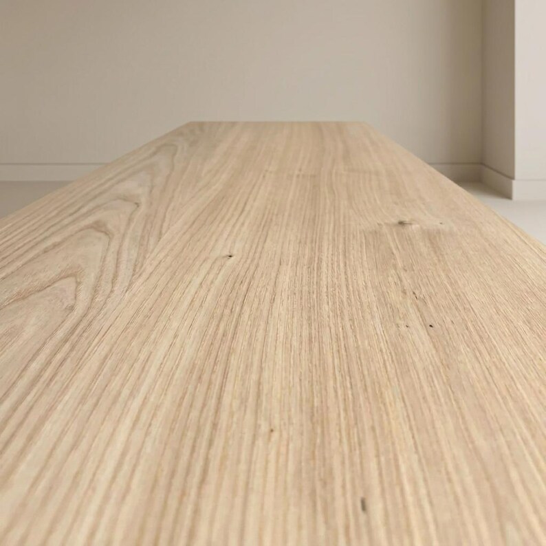 120cm Wide Chunky Solid Wood Dining Table, Thick Wooden Table UK, Large Dining Table, Handmade Furniture, Statement Table bild 4