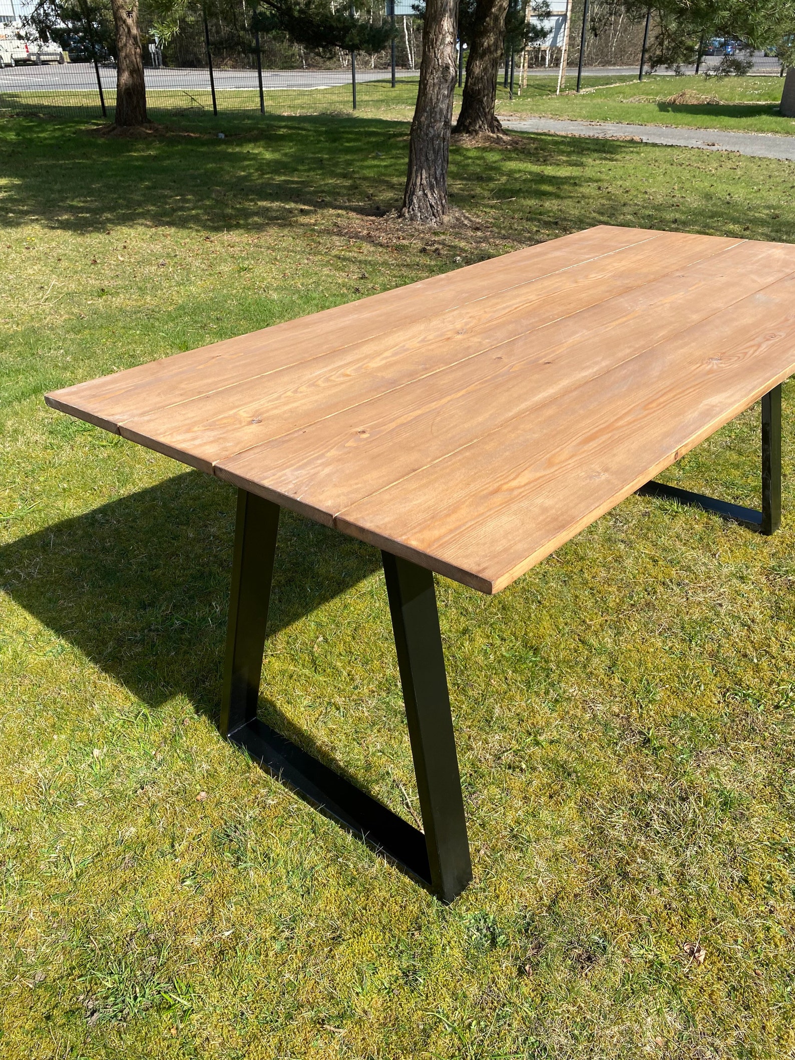 Outdoor Dining Table & Bench 1 Thick Reclaimed Solid Wood Etsy UK