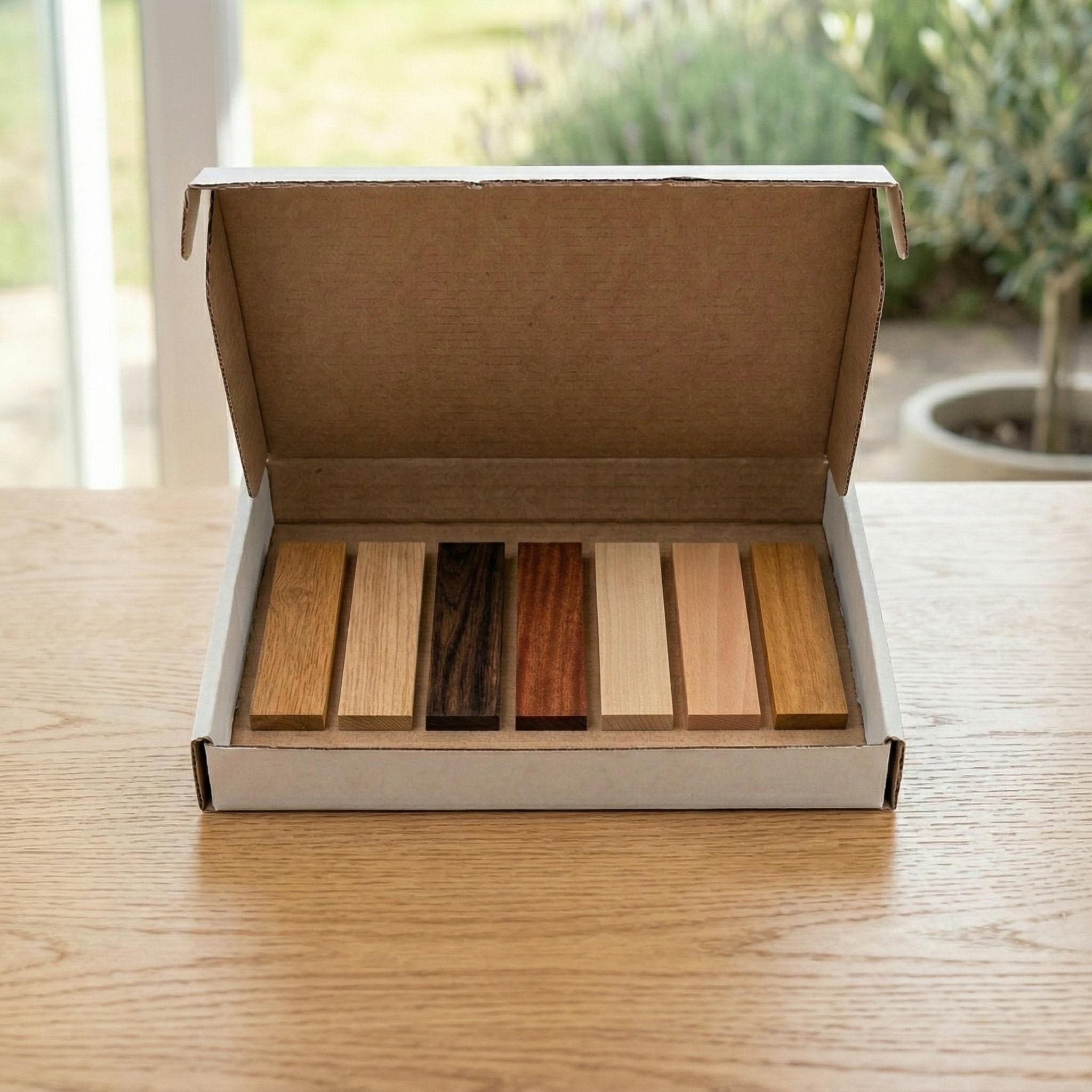 Timber Sampl Wood Sample Pack, Timber Sample Kit UK, Wood Samples for Furniture, Oak ...