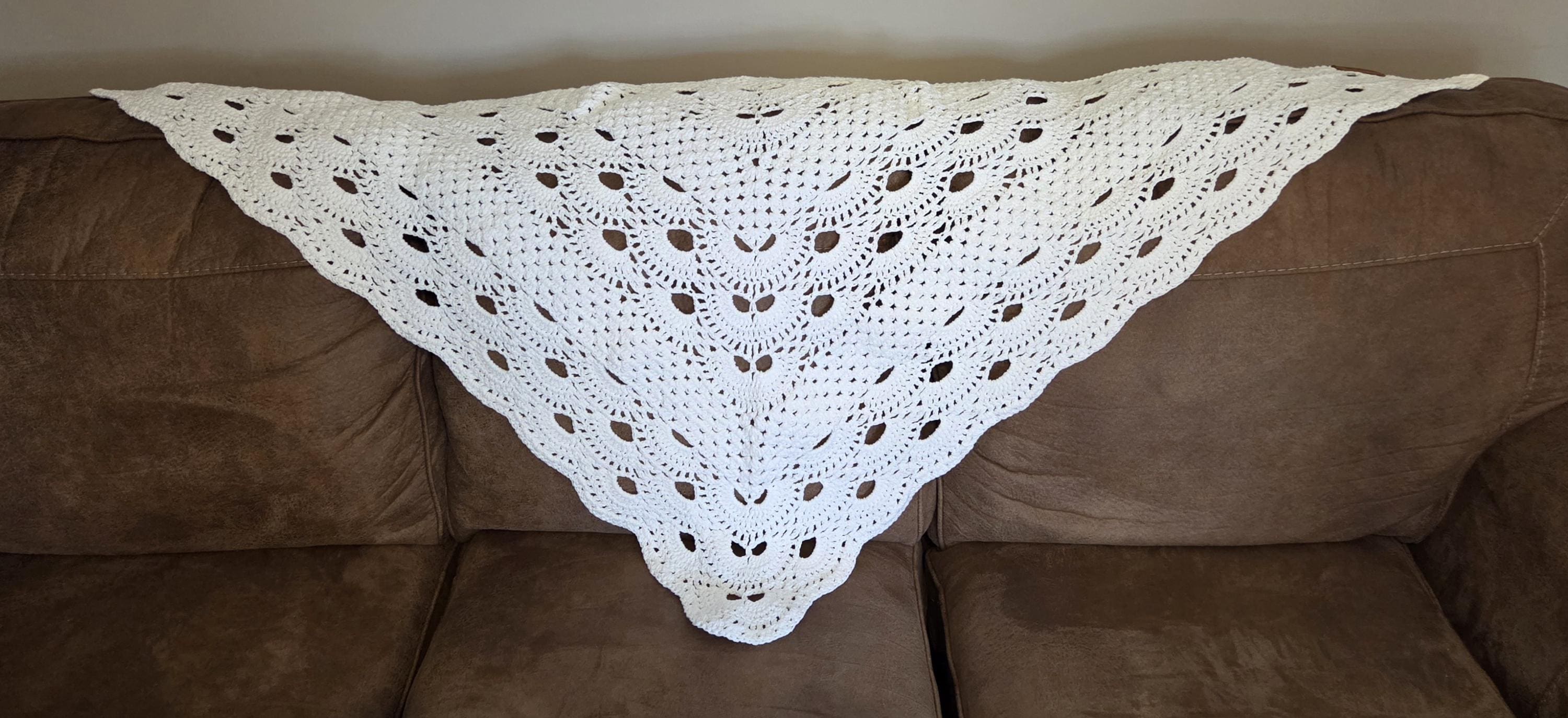22 Butterfly Shawl Crochet Patterns for Lace Wraps, Vintage Shapes, and Winged Statement... 22 Handmade White Cotton Butterfly Lace Shawl Boho Bridal