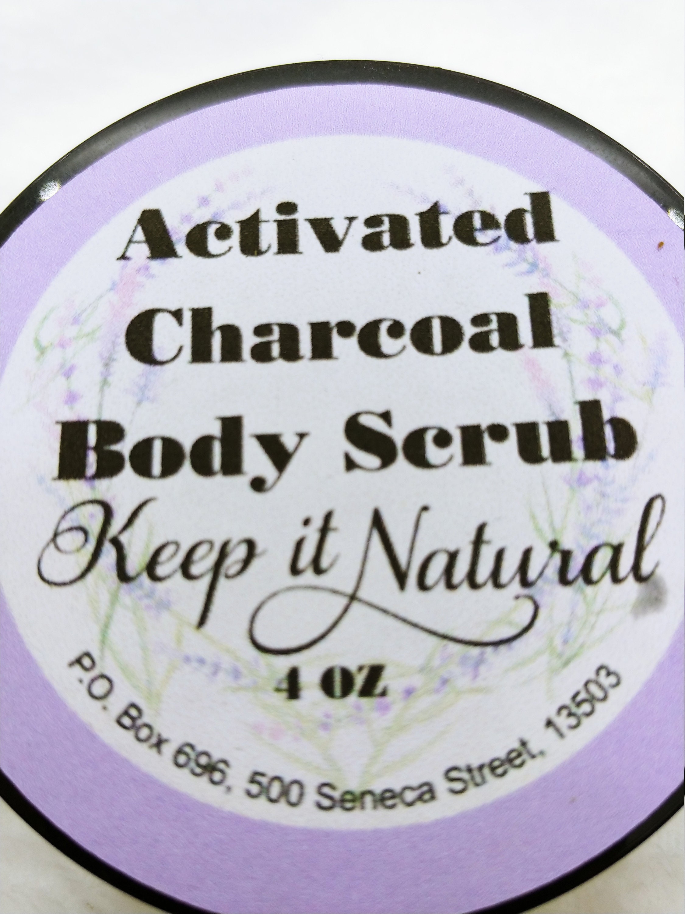 Activated Charcoal Body Scrub Etsy