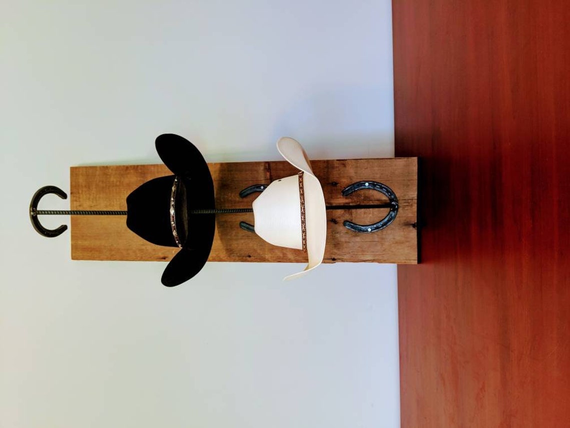 Horseshoe hat rack Etsy