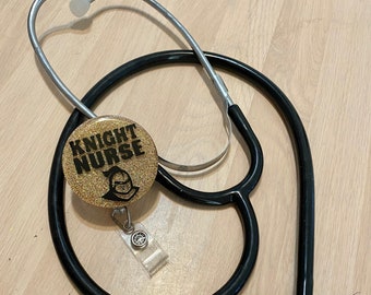 Knight Nurse Badge Reel, UCF Nursing Student Badge, Student Nurse, Nurses Week Gift Idea, UCF Grad Gift, Knight Nurse Retractable Badge Reel