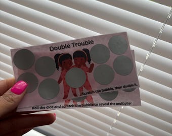 Double Trouble Mystery Challenge, Mystery Savings Challenge, Savings Challenge, Scratch Off Mini Savings, Fun Savings Challenge