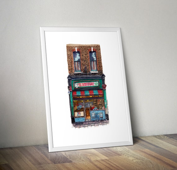 The Fryer's Delight Fish and Chip Shop Holborn Ink & Etsy