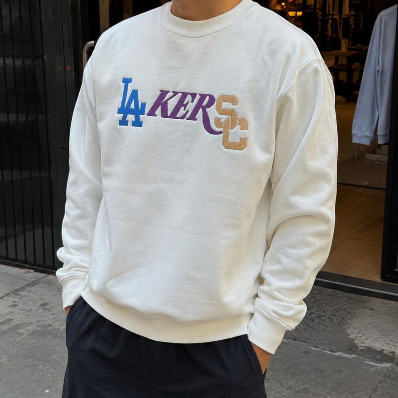 Custom Embroidered Sweatshirt, Personalized Embroidery Text or Logo ...