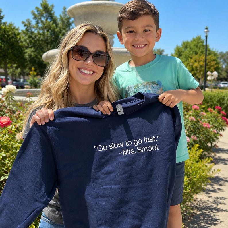 Custom Embroidered Sweatshirt, Personalized Embroidery Text or Logo ...