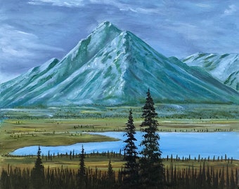 BLUE MOUNTAINS LANDSCAPE Painting Original Oil Summer - Etsy