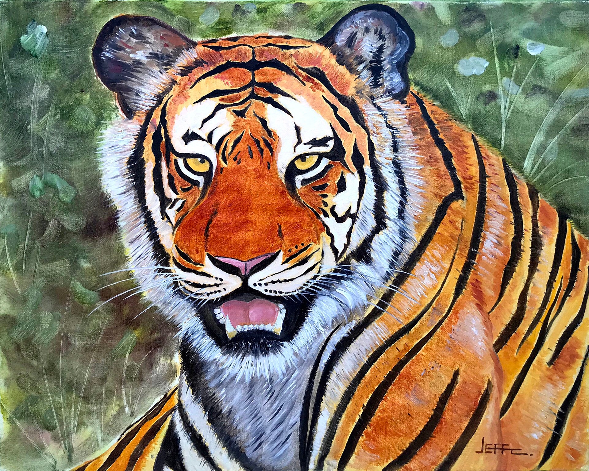 Wildlife Oil Painting