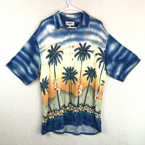 Vintage Campia Moda Mens Hawaiian Shirt 