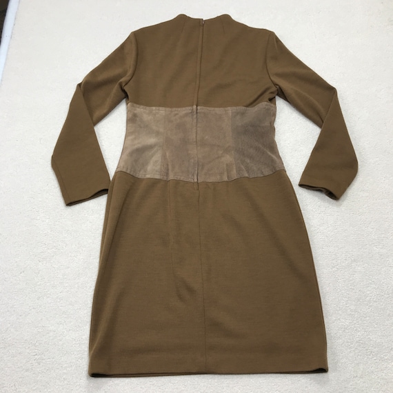 Vintage Dress Womens 10 Brown Gillian Wool Pig Su… - image 5
