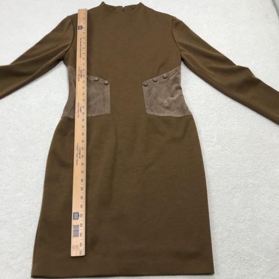 Vintage Dress Womens 10 Brown Gillian Wool Pig Su… - image 6
