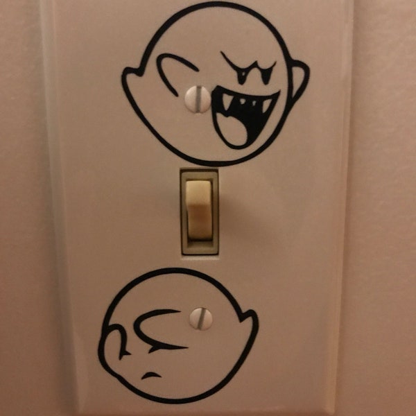 Boo (Mario) Light Switch Plate