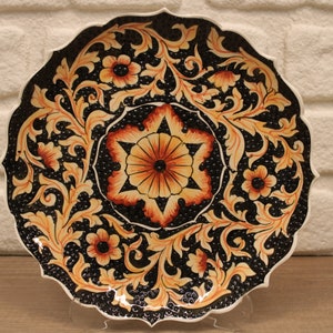 10&#39;&#39; Handmade Turkish Tile Decorative Plate | Ceramic Wall Art | Unique Pottery Home Decor