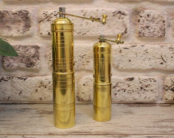 Traditional Turkish Coffee Grinder , Brass Coffee Mill, Kitchen Decor, High Quality READ!