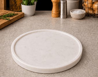 Marble Tray, Countertop Riser, Coffee Station Organizer, Marble Serving Board, Vanity Tray, Housewarming Gift, 18th Anniversary Gift