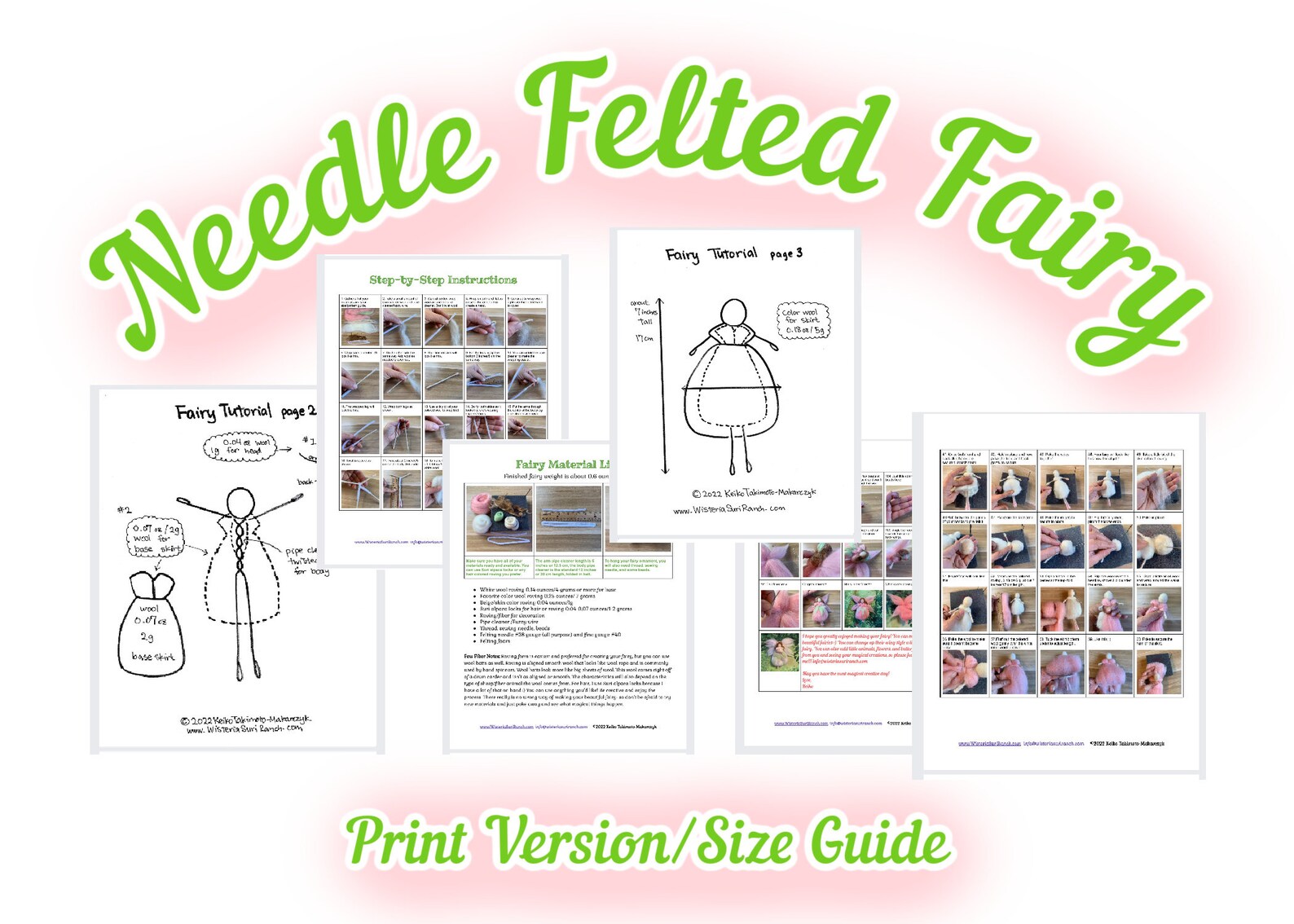 Felted Fairy Tutorial, Needle Felting Step-by-step Fairy Tutorial, PDF ...