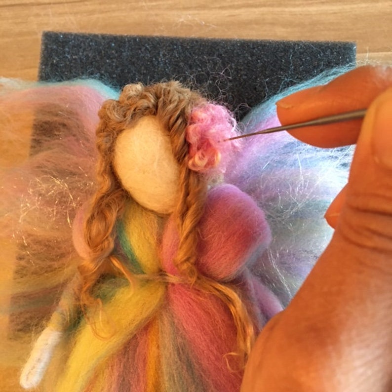 Needle Felting Tutorial Angel Fairy, PDF Instant Download, Digital Pattern image 9