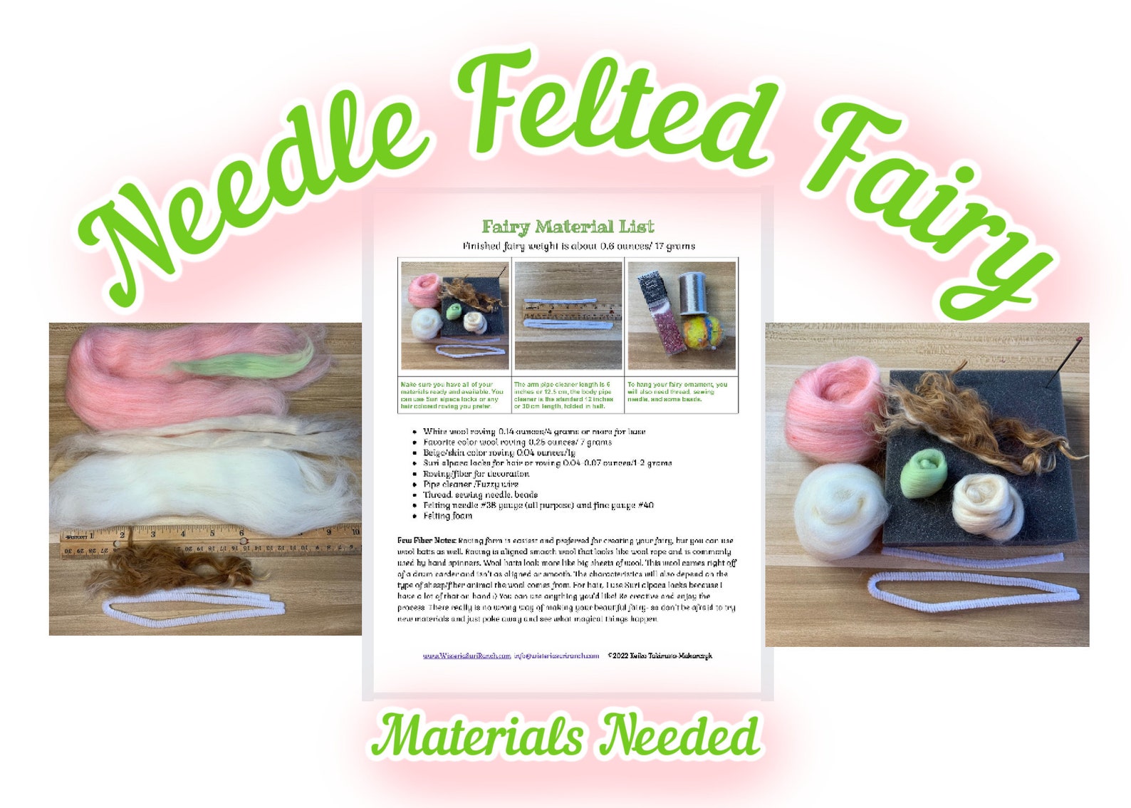 Felted Fairy Tutorial, Needle Felting Step-by-step Fairy Tutorial, PDF ...