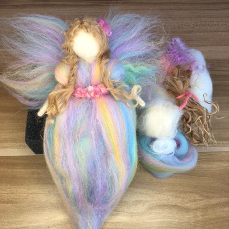 Needle Felting Tutorial Angel Fairy, PDF Instant Download, Digital Pattern image 10