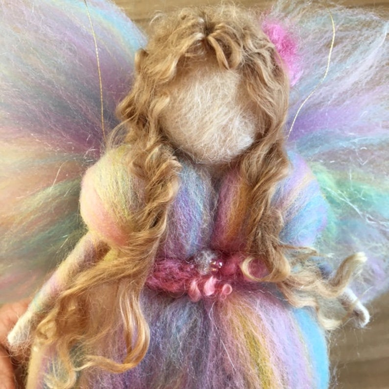 Needle Felting Tutorial Angel Fairy, PDF Instant Download, Digital Pattern image 6