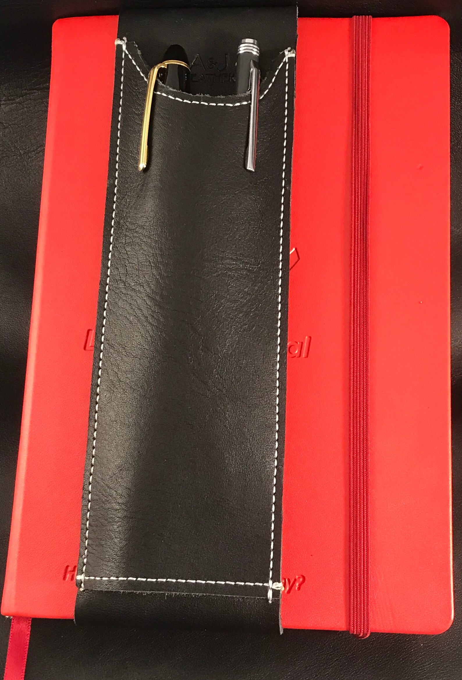 Notebook Pen Holder Tablet Stylus Holder Two Pen A5 Etsy