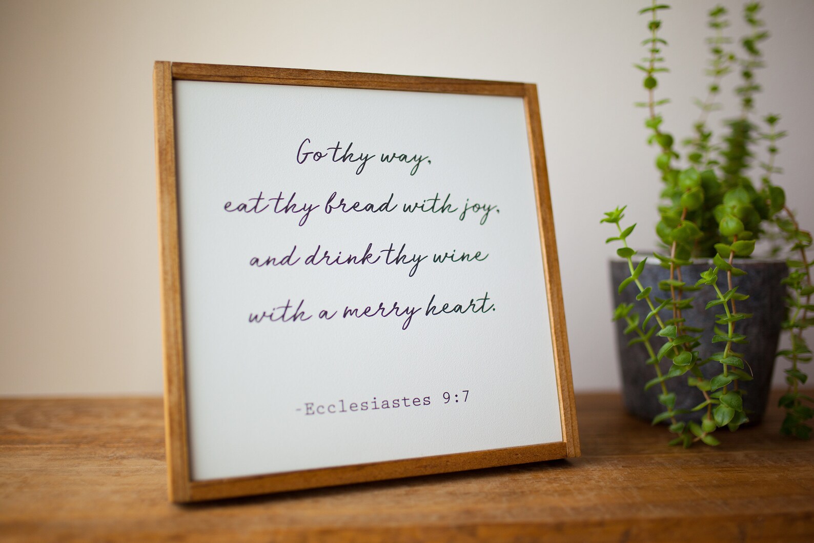 Framed Wood Scripture Wall Art Couples Engagement Gift Wood Etsy