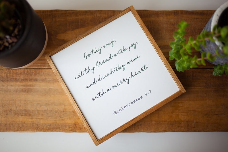 Framed Wood Scripture Wall Art Couples Engagement Gift Wood Etsy