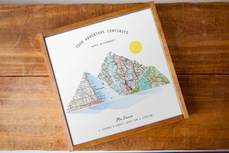 Where We Met Mountain Map | Personalized Location Map Gift | Anniversary Gift Couple | Custom Wood Map Art | Travel Wall Decor image 18