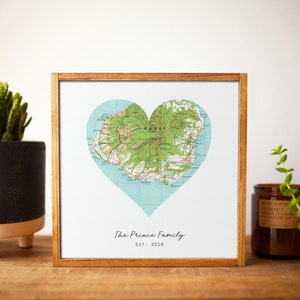 Long Distance Anniversary Gifts for Boyfriend/Girlfriend Map Art Print First Anniversary/Where We Met Custom Map Gifts image 6