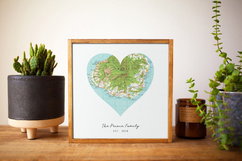 Long Distance Anniversary Gifts for Boyfriend/Girlfriend Map Art Print First Anniversary/Where We Met Custom Map Gifts image 6