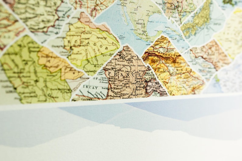 Where We Met Mountain Map | Personalized Location Map Gift | Anniversary Gift Couple | Custom Wood Map Art | Travel Wall Decor image 4