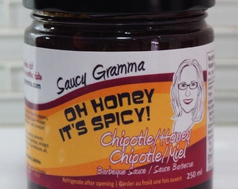 Oh Honey lt's Spicy, Honey Chipotle Barbeque Sauce 250ml