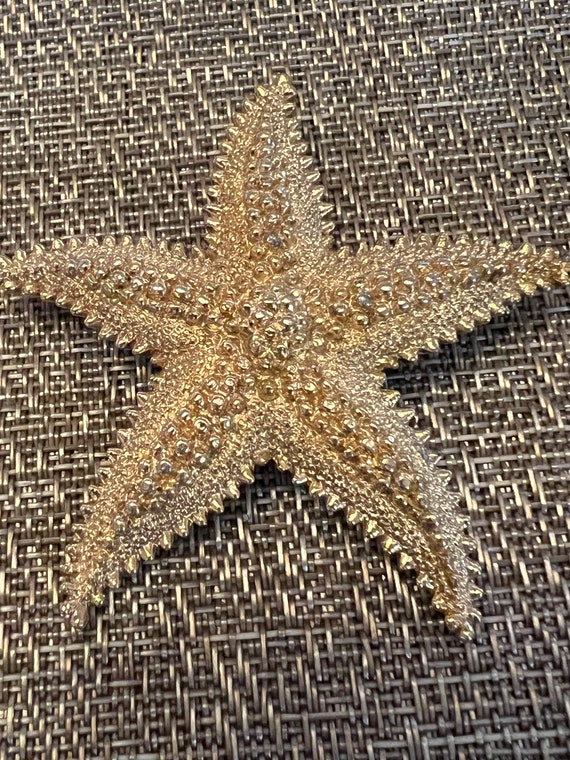 Vintage Starfish Brooch Pin