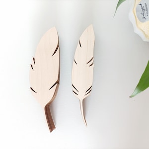 Feather Blank for Arts and Crafts - Ideaal voor elk seizoen - Bijeenkomsten - Dit is een blanco item, Multiplex 4 mm dik, Muurkunst, Decor