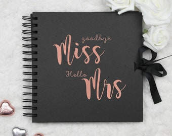 Bride to be gift - Engagement gift - Wedding gift - personalised photo album - Custom wedding gift - wishes for the bride - Memory book